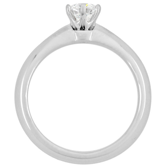 Tiffany & Co. Diamond 0.33ct (E/VVS2) Solitaire Ring Approx. Size 7 Pt950 - Picture 3 of 7
